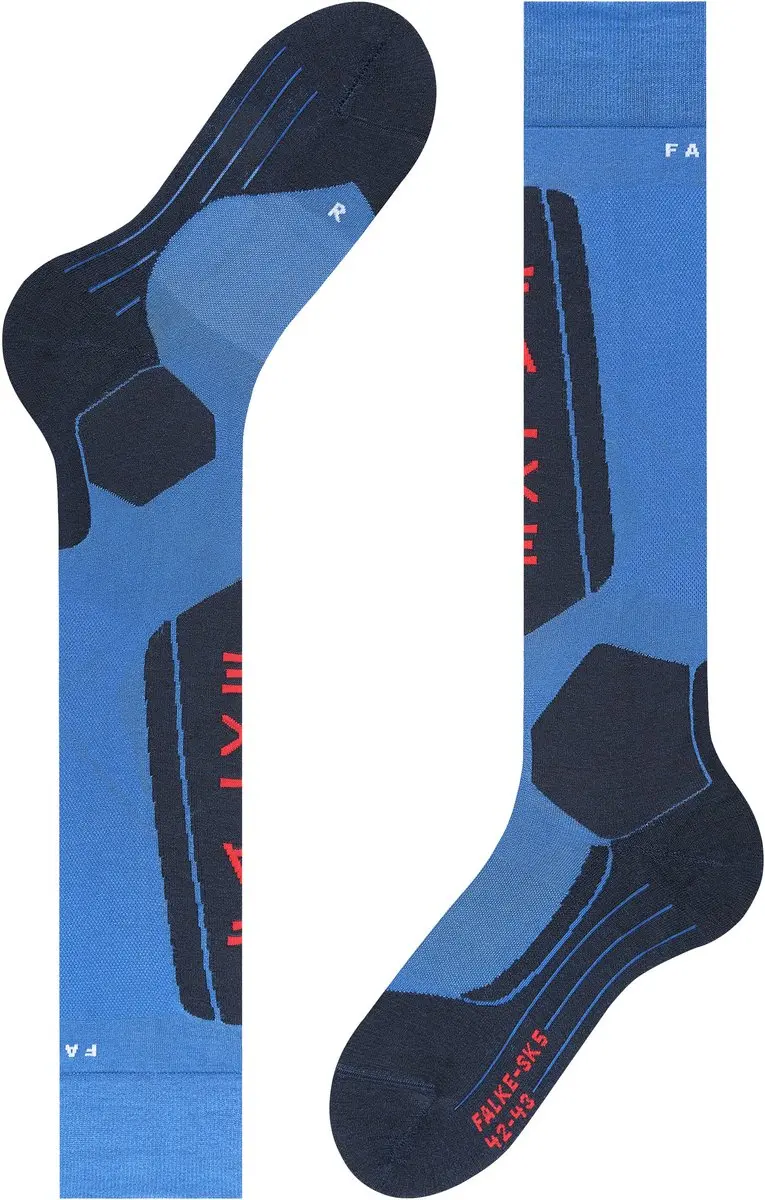 Falke SK5 Skisokken Heren - Blauw - Maat 42-43