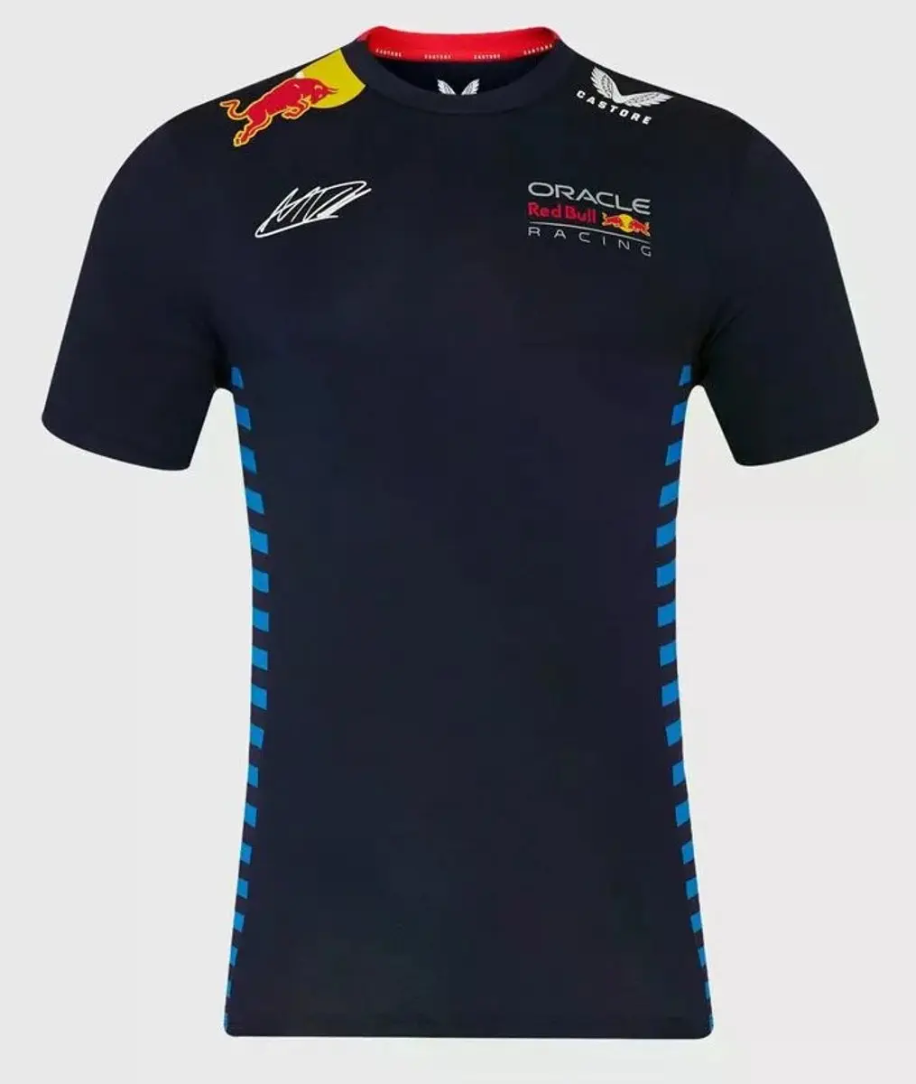 Castore Oracle Red Bull Racing Verstappen Shirt - XXXL - Nr 1 - Blauw