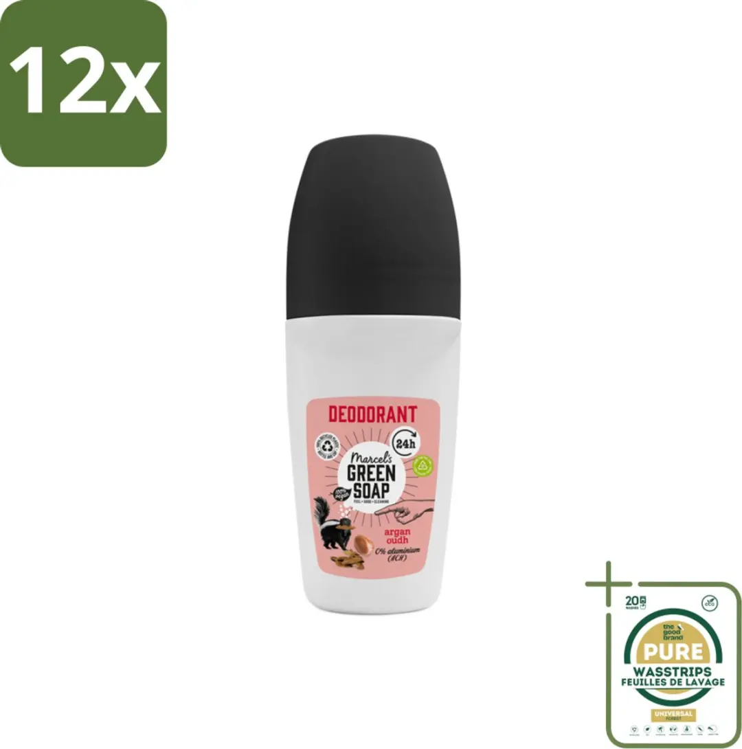 Marcel's Green Soap Deodorant Roller Argan & Oudh 50ml