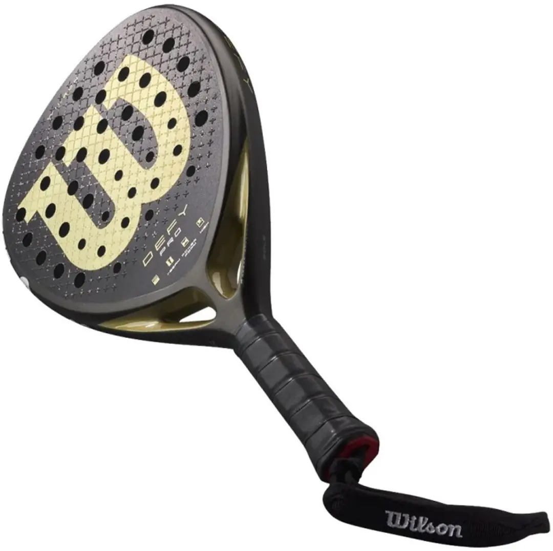 Wilson Defy Pro V1 Padelracket 2025 - Zwart/Goud - afbeelding 6 van 6