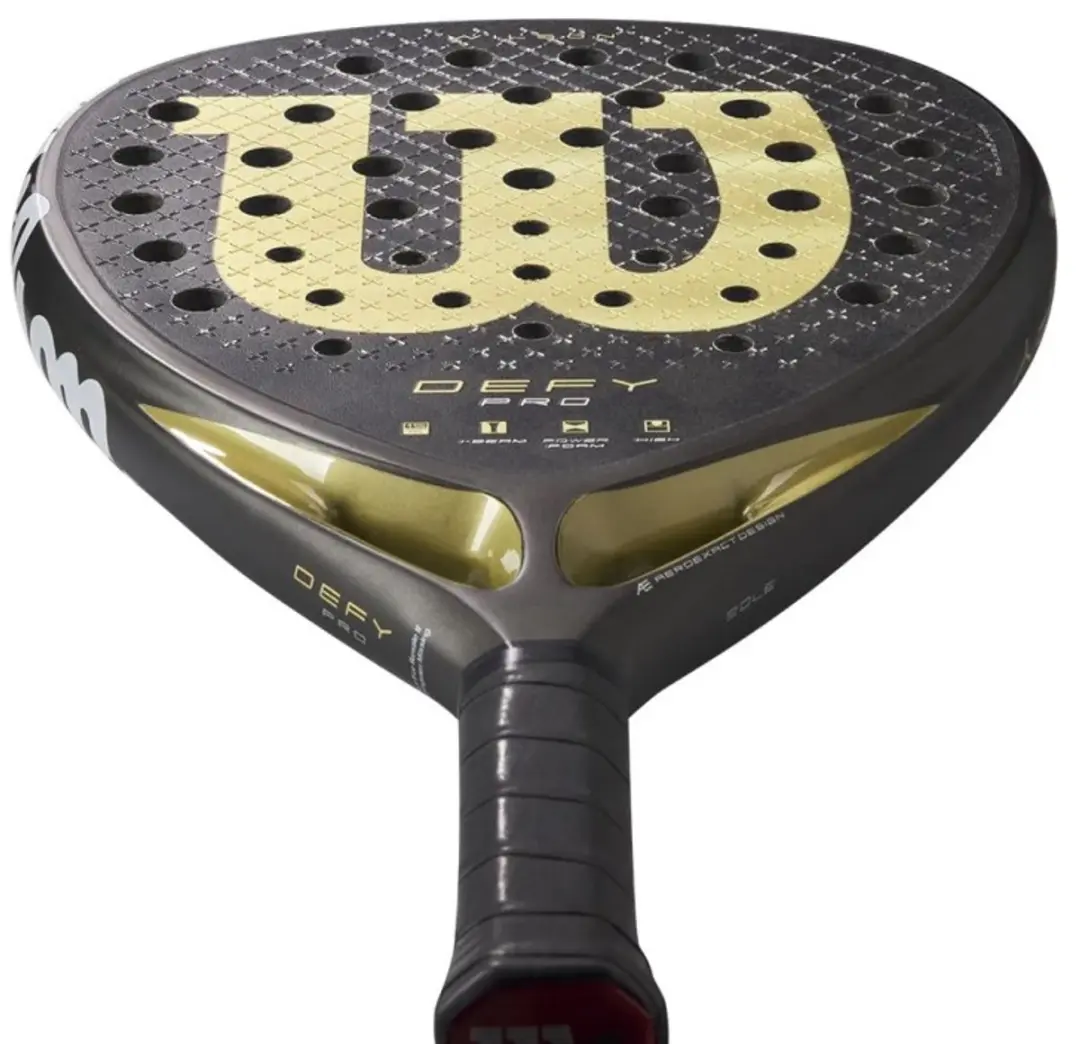 Wilson Defy Pro V1 Padelracket 2025 - Zwart/Goud