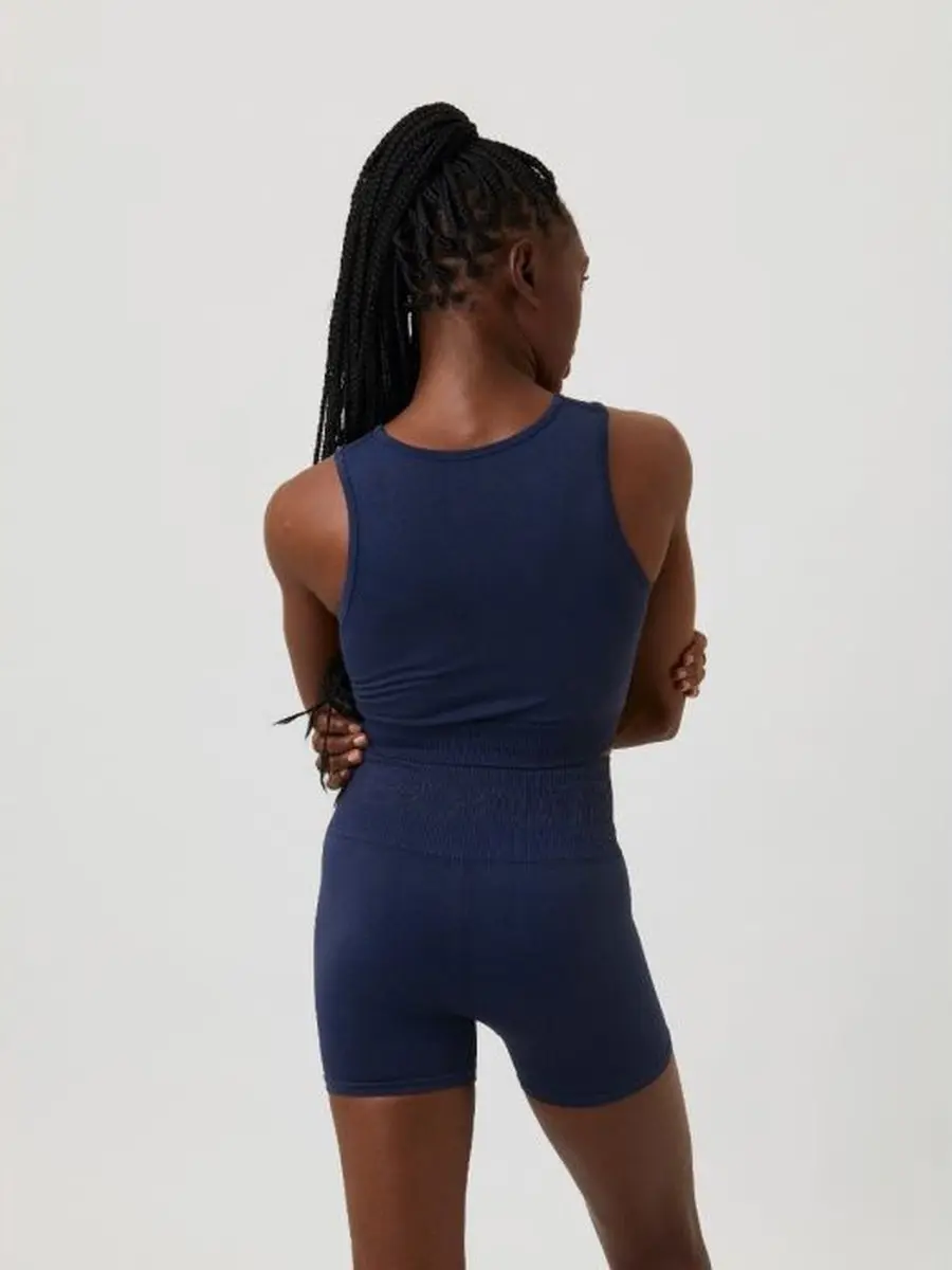 Björn Borg Dames Seamless Sporttop - Blauw M/L