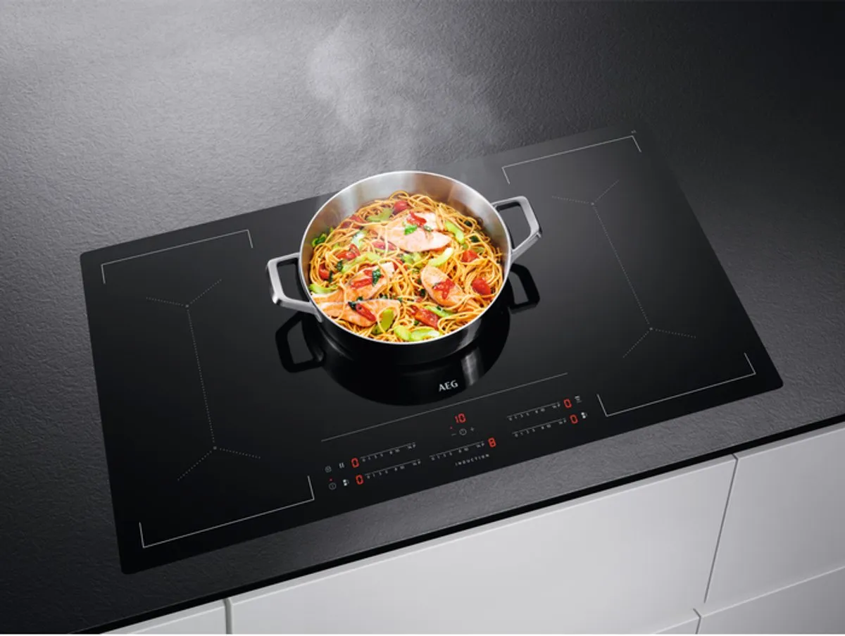 AEG IKE95454IB Inbouwinductiekookplaat 90cm - 5 Zones - Zwart