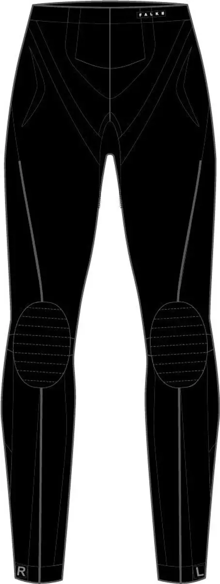 Falke Warm Long Tights 39116 Thermisch Ondergoed - XS - Zwart