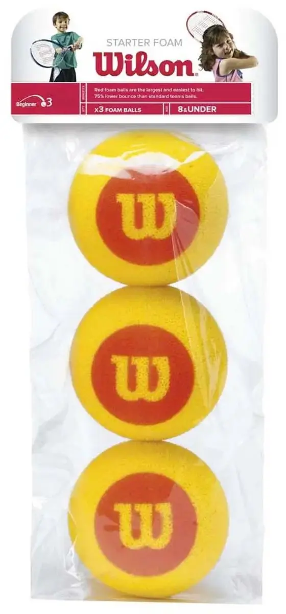 Wilson Stage 3 Tennisballen - 3 Stuks - Rood Foam