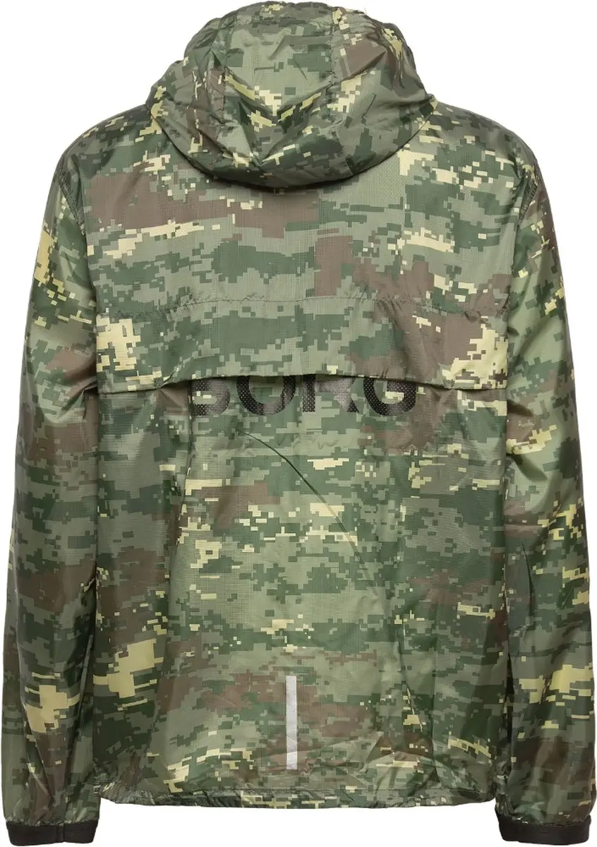 Björn Borg Borg Running Wind Jacket - Maat M - Groen/Multicolor