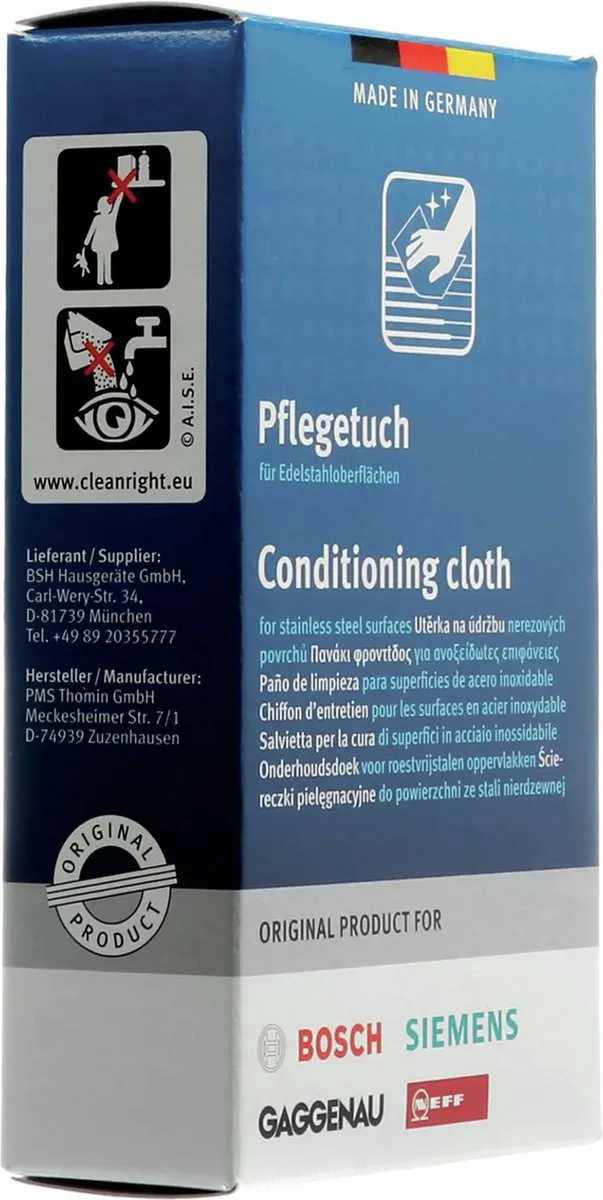 Bosch Onderhoudsdoekjes RVS 5 Stuks - 312007