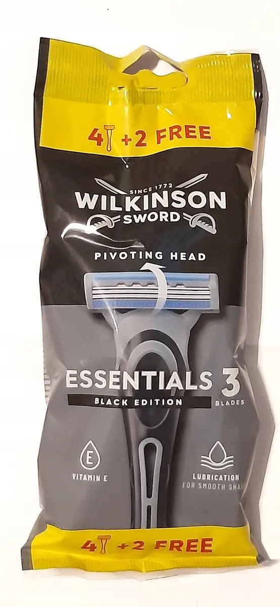 Wilkinson Sword Essentials 3 Black Edition Scheermesjes