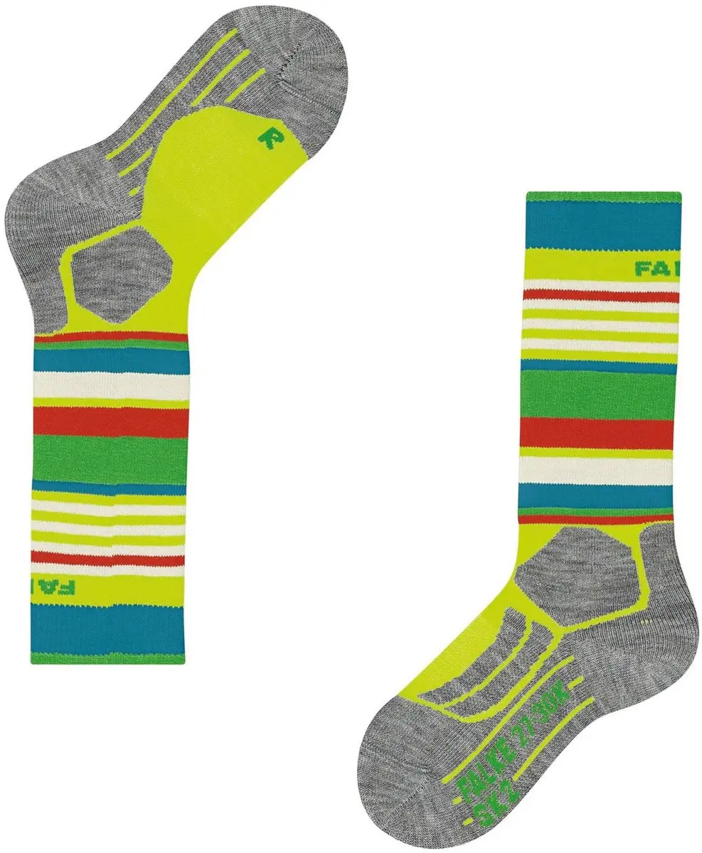 Falke SK2 Intermediate Warm Wol Skisokken - Geel - Maat 27-30