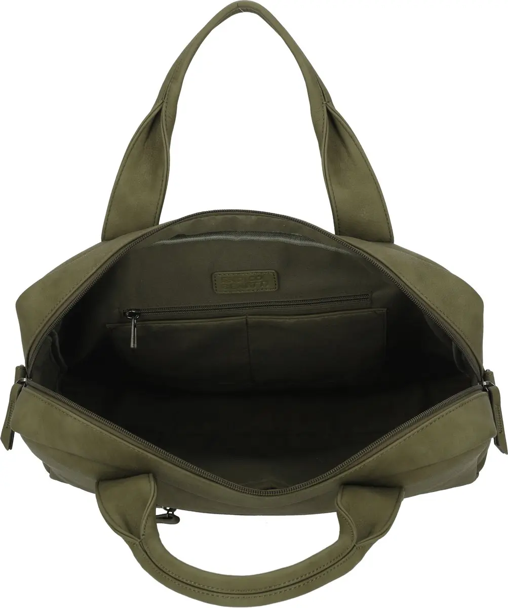 Enrico Benetti Taylor Handtas 15 inch Laptoptas - Olijfgroen