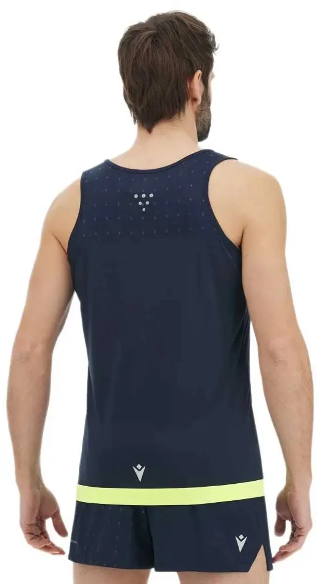 Macron Gervais Reflex Mouwloos T-shirt - Deep Blue/XL