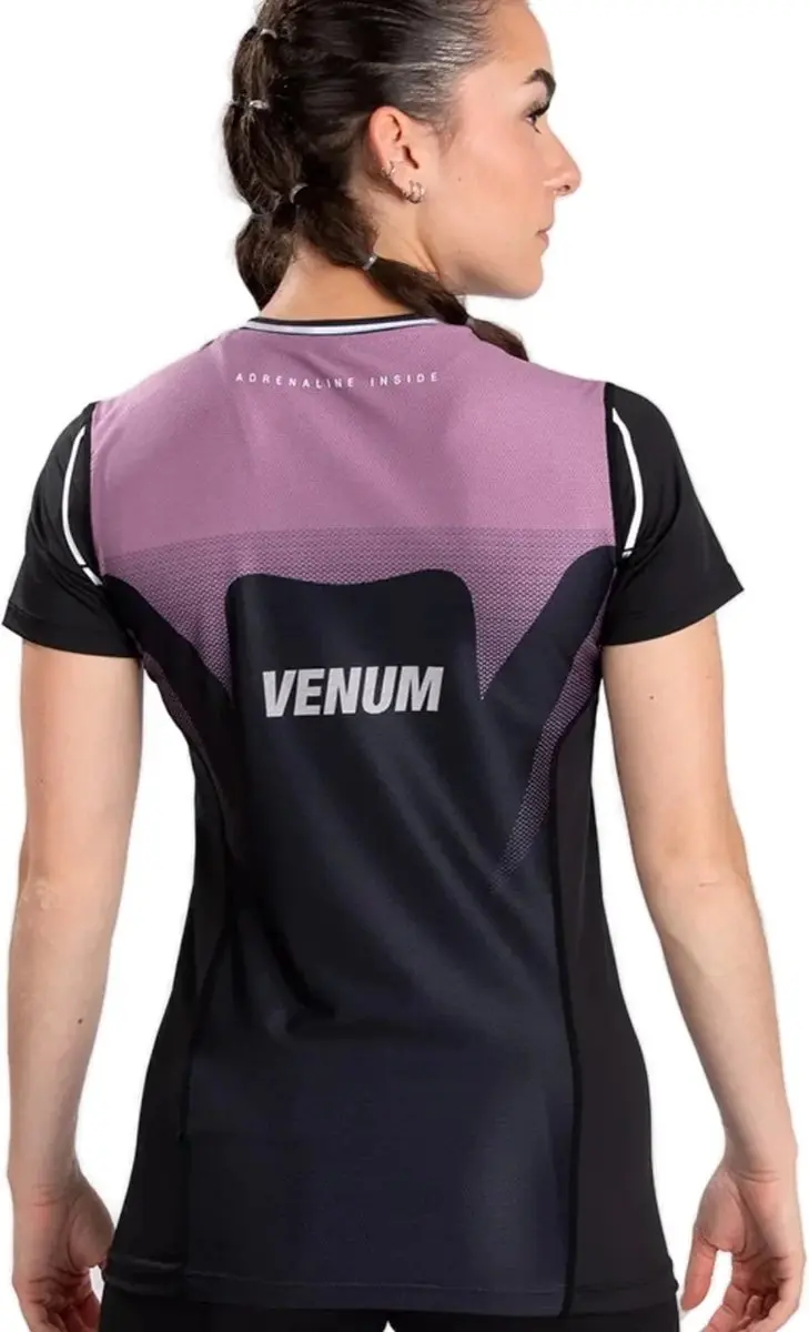 Venum Adrenaline Dry-Tech T-Shirt - Zwart Paars S