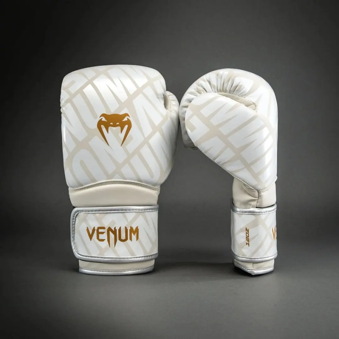 Venum Contender 1.5 XT 3D Bokshandschoenen 12oz - Licht Beige/Wit
