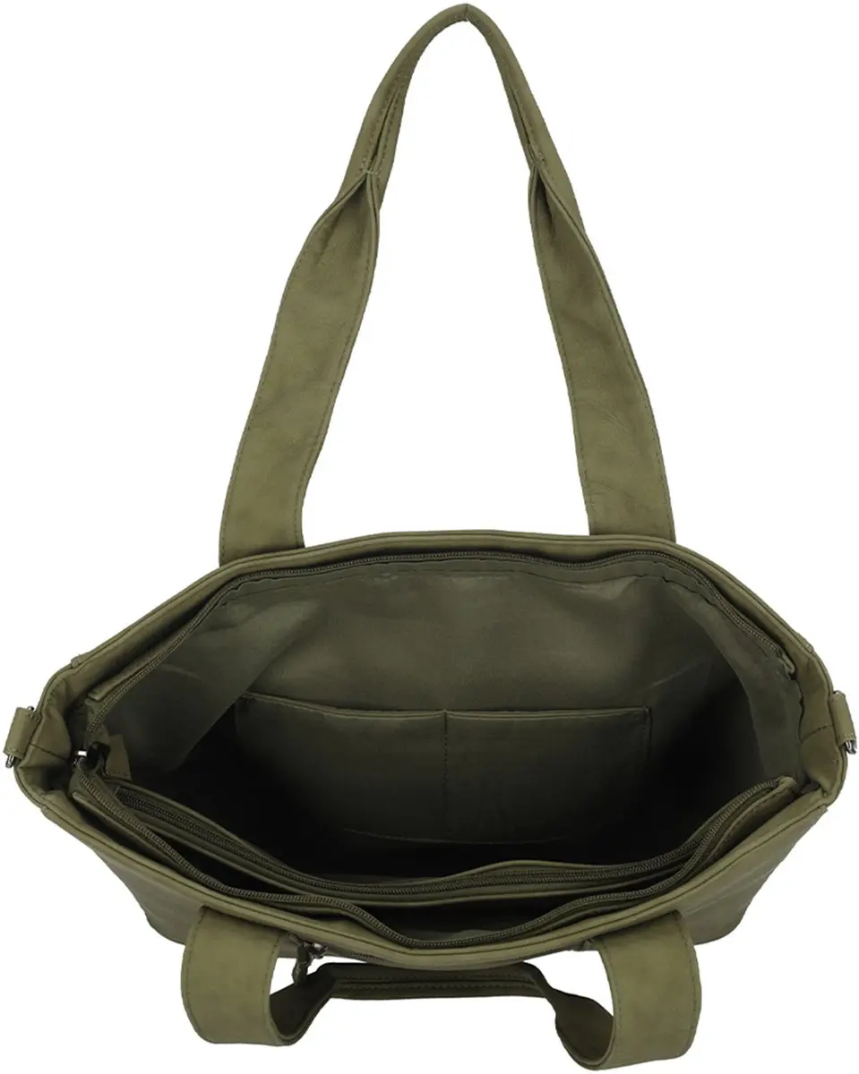 Enrico Benetti Taylor Shopper Laptoptas 15" - Olijfgroen