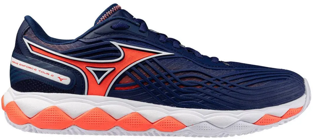 Mizuno Wave Enforce Tour 2 CC Schoenen - Blauw - 43