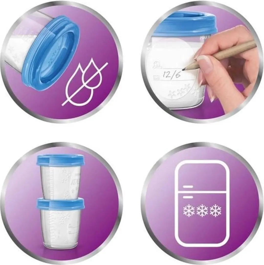 Philips Avent SCF639/05 Bewaarbekers - 5x240ml