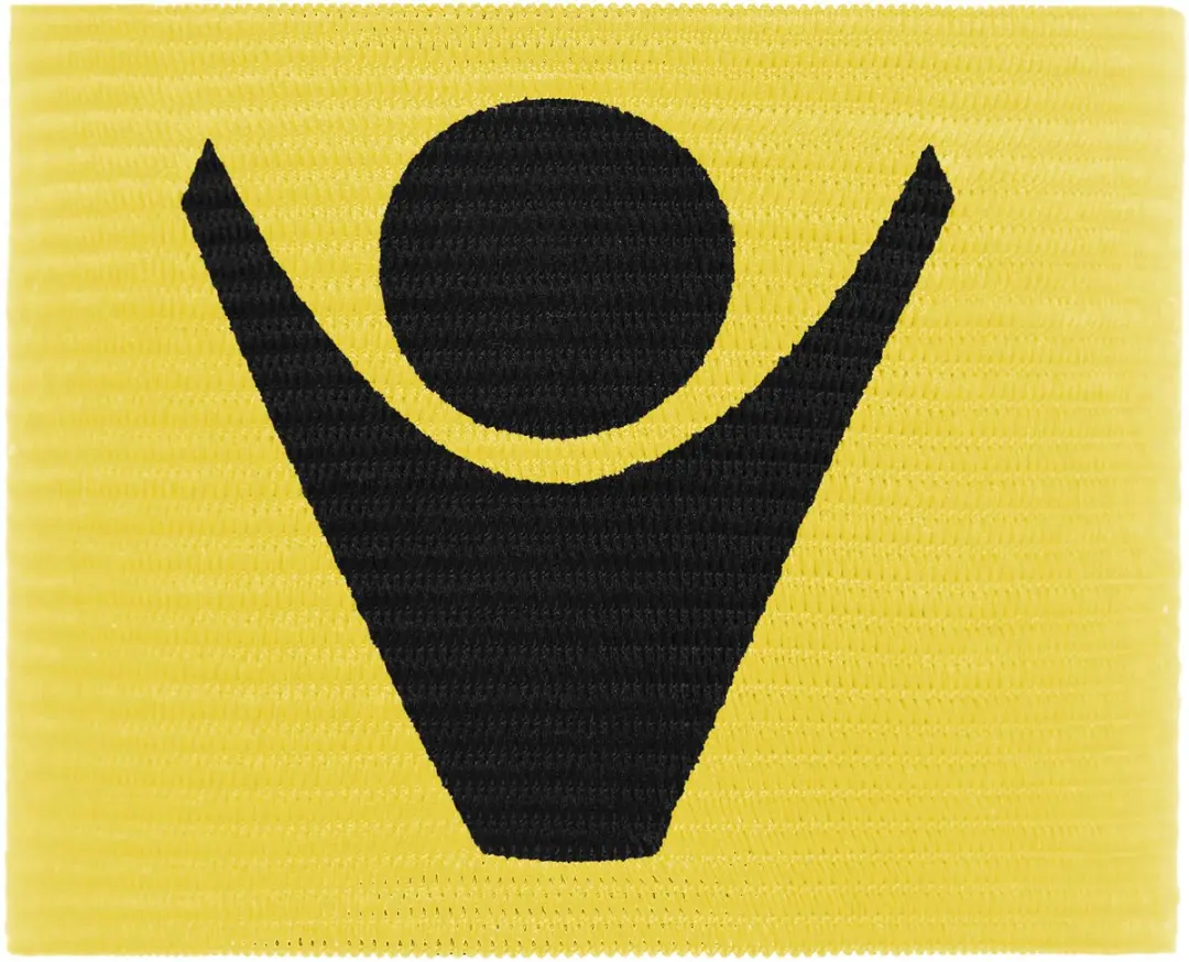 Macron Major Kapiteinsarmband - 10 Stuks - Geel/Wit