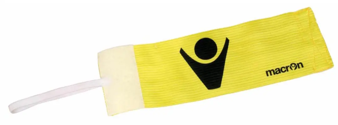 Macron Major Kapiteinsarmband - 10 Stuks - Geel/Wit