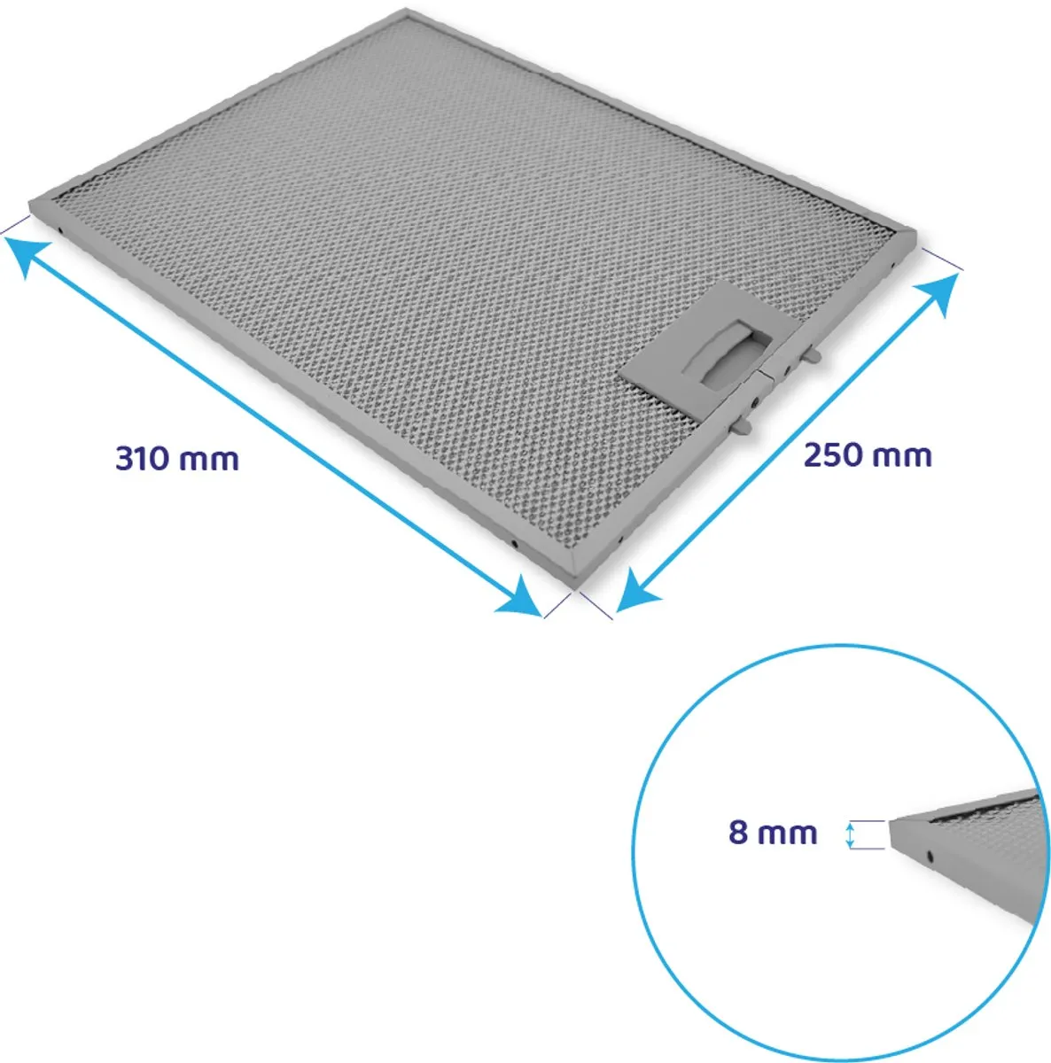 Bosch Metaalfilter 353110 - 310x250x8mm