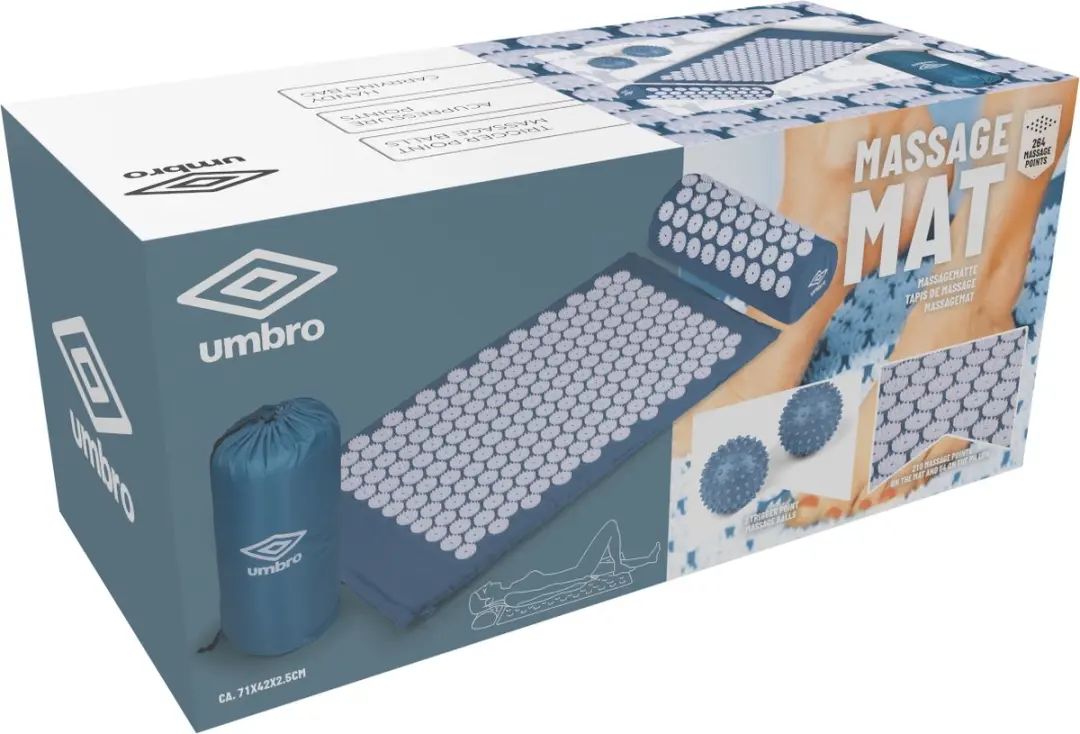 Umbro Shakti Mat Original Massagemat 71x42cm - Blauw
