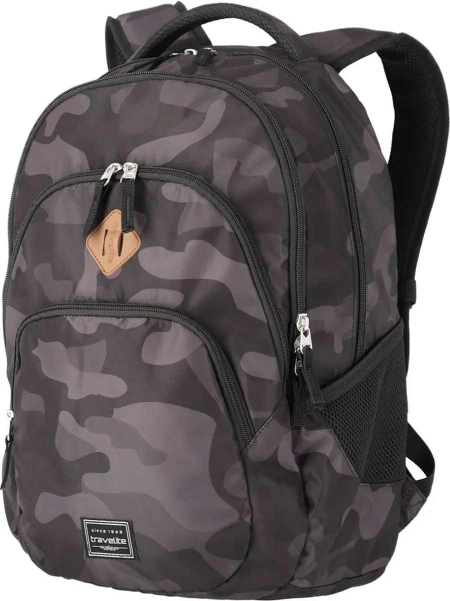Travelite Basics Rugzak 22L - Camouflage - 7 Vakken