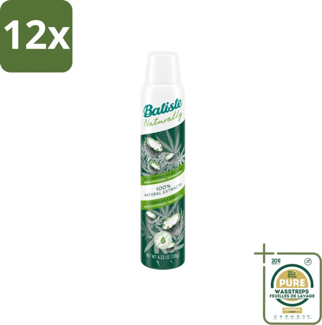 Batiste Naturally Coconut & Hennep Droogshampoo 200ml