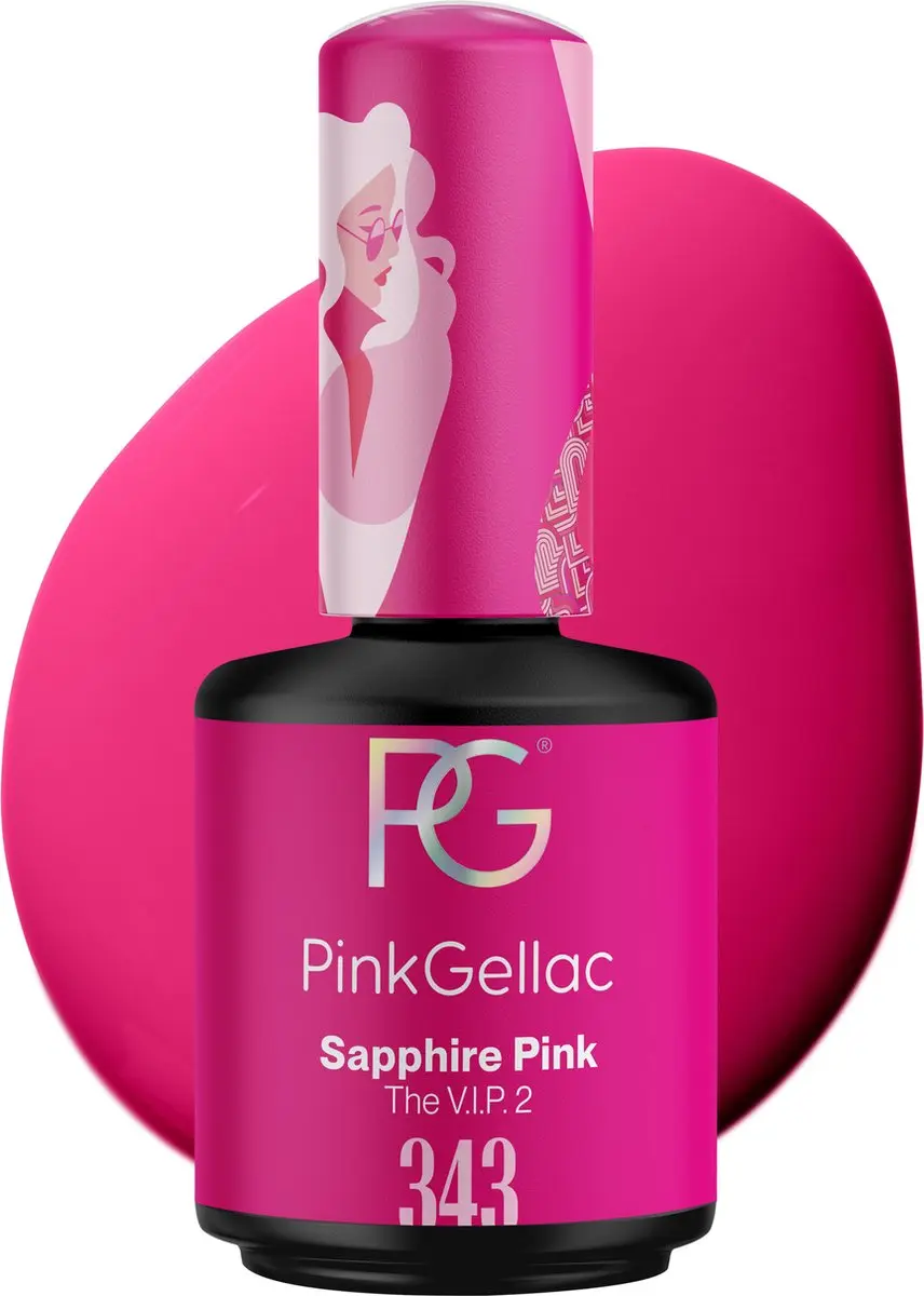 Pink Gellac 343 Sapphire Pink Gellak 15ml