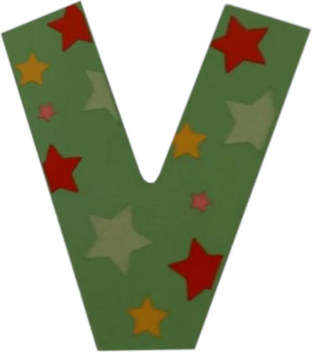 BIGJIGS Decoratieletter V