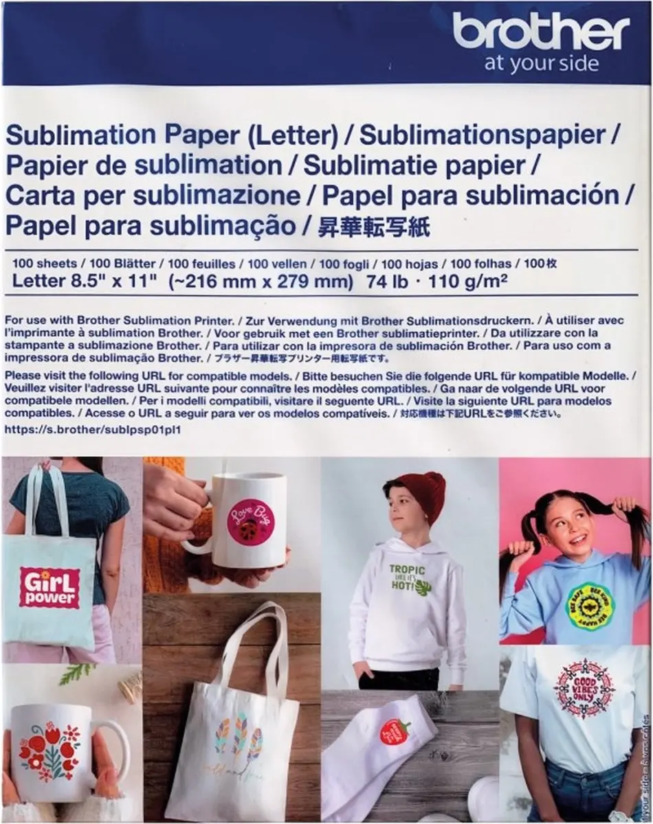 Brother Sublimatiepapier SP-1 100 Vel - Wit