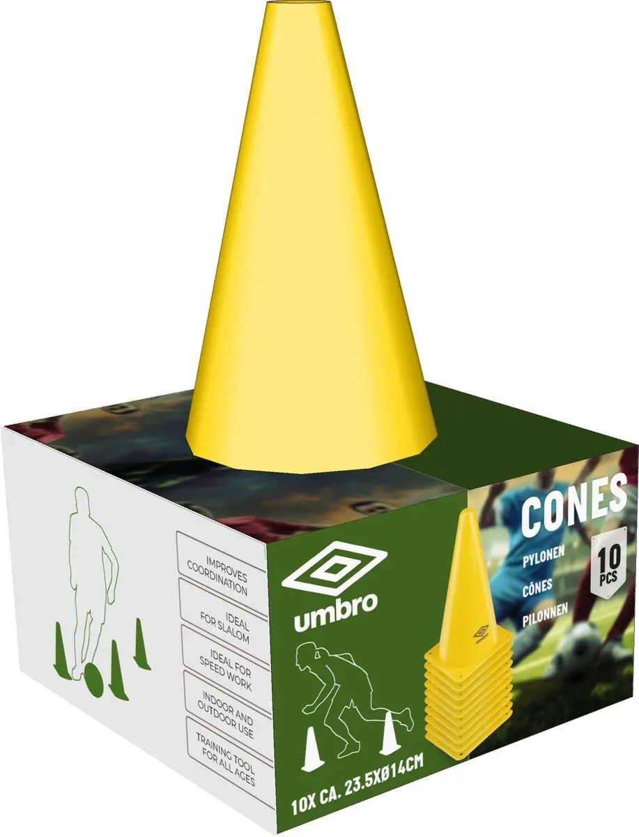 Umbro Pionnen 10 Stuks - Geel