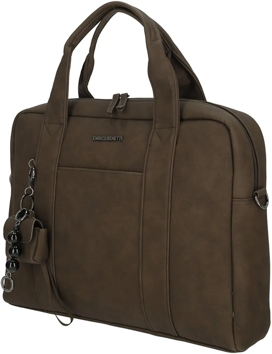Enrico Benetti Taylor Handtas - 15 inch Laptoptas Bruin