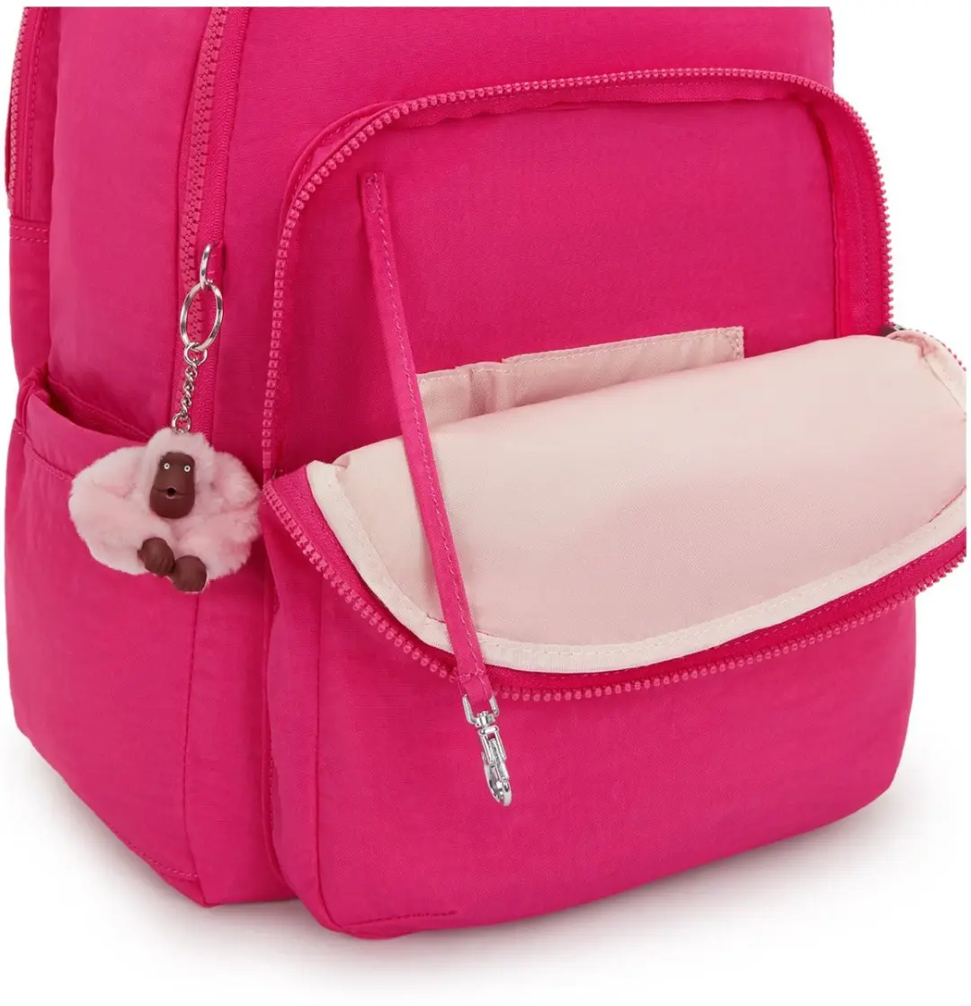 Kipling Seoul College Extra Rugzak 15 inch - Intense Rose KPKI63502GU1