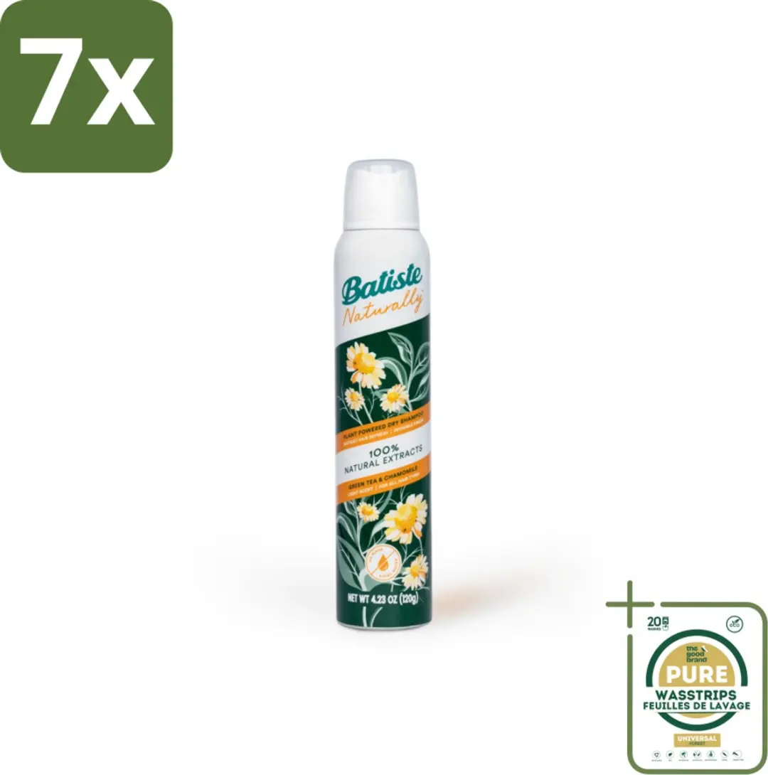 Batiste Naturally Green Tea & Chamomile Droogshampoo 200ml