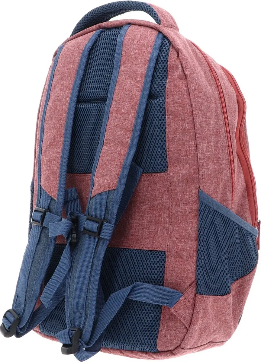 Travelite Basics Backpack 22L - 12 inch - Rood/Blauw - afbeelding 6 van 6