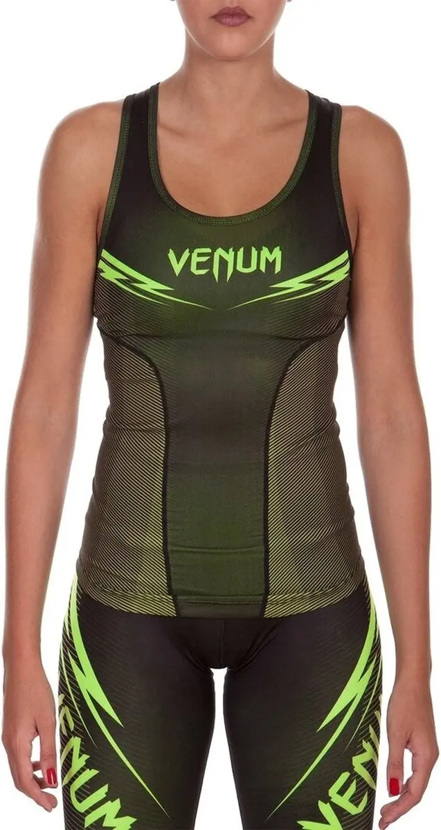 Venum Razor Tanktop Dames - XS - Zwart/Geel - afbeelding 6 van 6