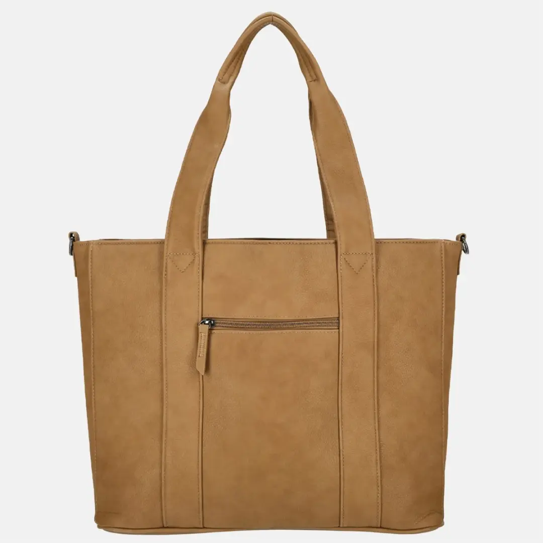 Enrico Benetti Taylor Dames Laptoptas 15 inch - A4 - Kunstleer Lichtbruin