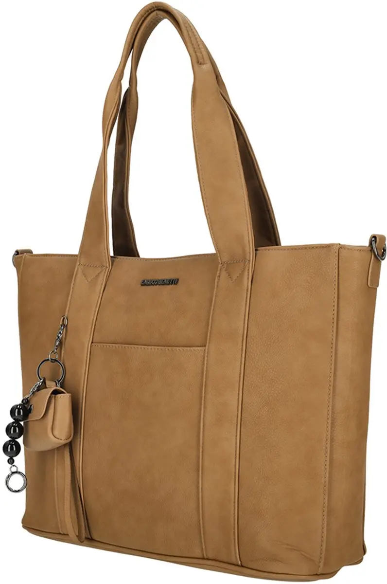 Enrico Benetti Taylor Dames Laptoptas 15 inch - A4 - Kunstleer Lichtbruin