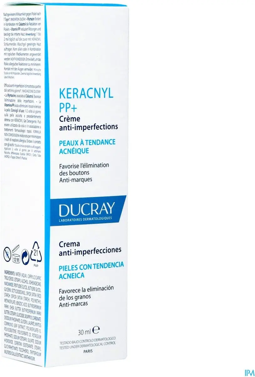 Ducray Keracnyl PP+ Gezichtscrème Set - 4 Producten
