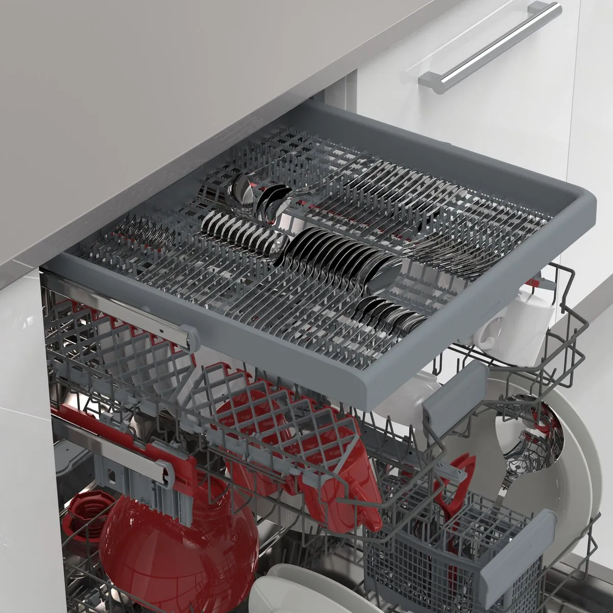 Sharp QWNI1EI45EXEU Inbouw Vaatwasser 15 Couverts - Wit