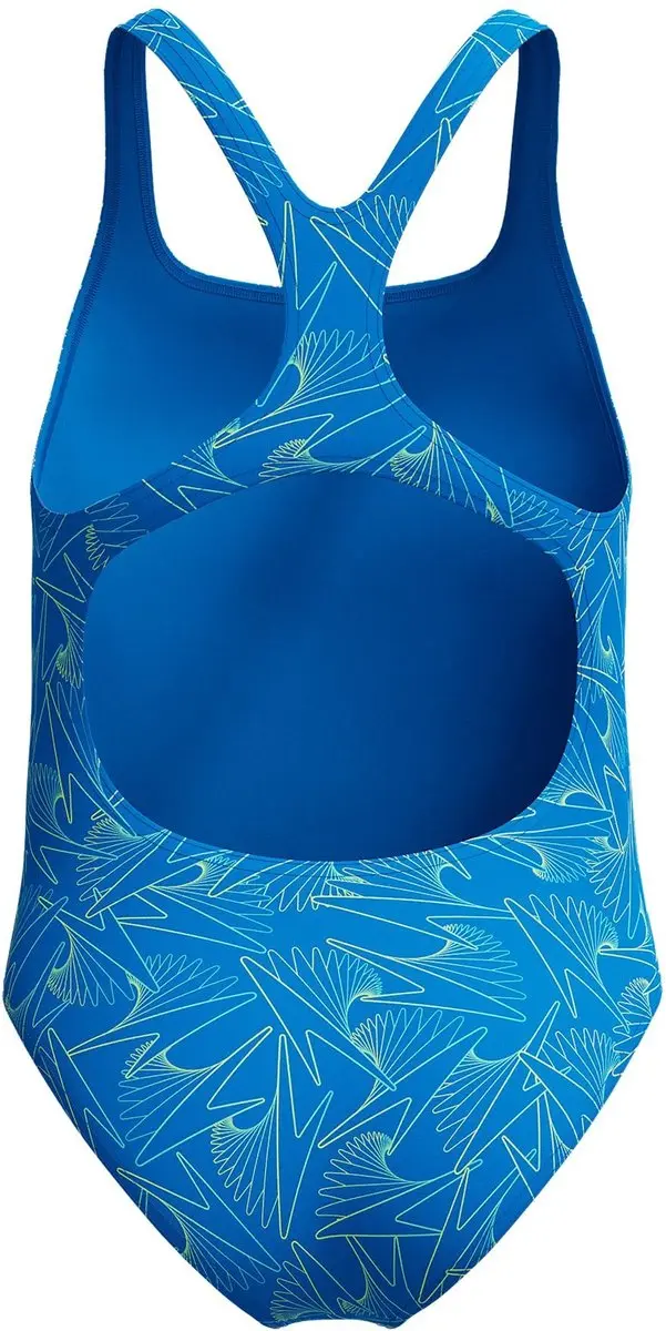 Speedo Hyper Boom Medalist Badpak - Meisjes 128 - Blauw/Geel