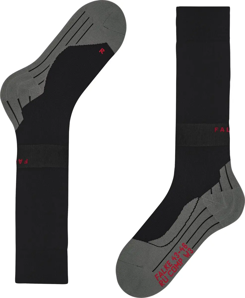 Falke RU Compression Energy Hardloopsokken - Dames - Zwart - Maat 39-42