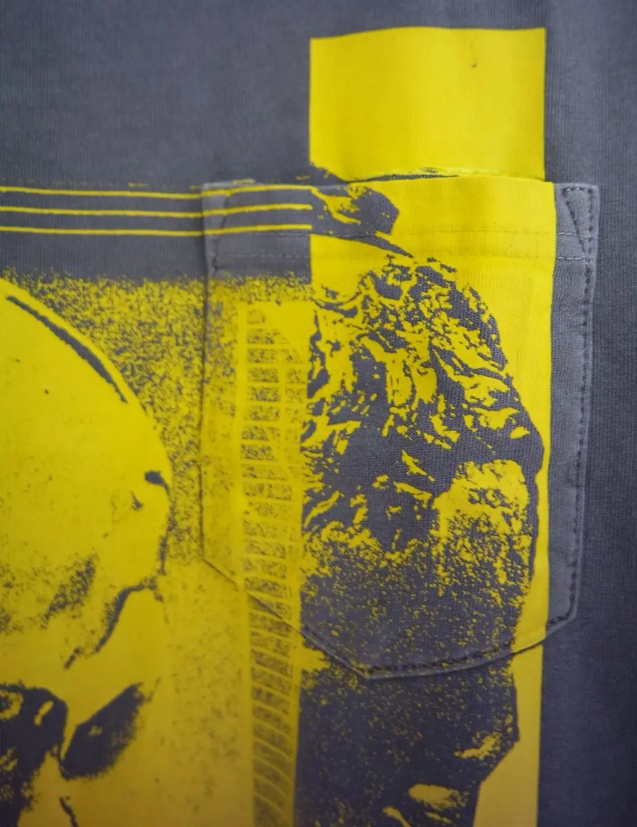 Converse X Brain Dead TV Eyes T-shirt - Grijs - Maat L