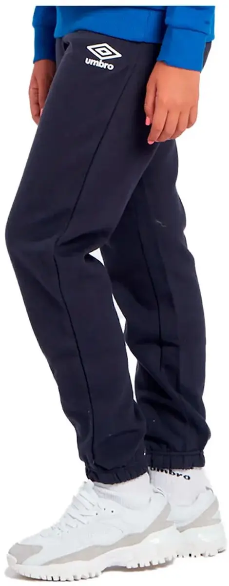 Umbro Fleece Trainingsbroek 8 jaar - Dark Navy/Wit