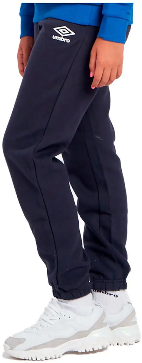Umbro Fleece Trainingsbroek 8 jaar - Dark Navy/Wit
