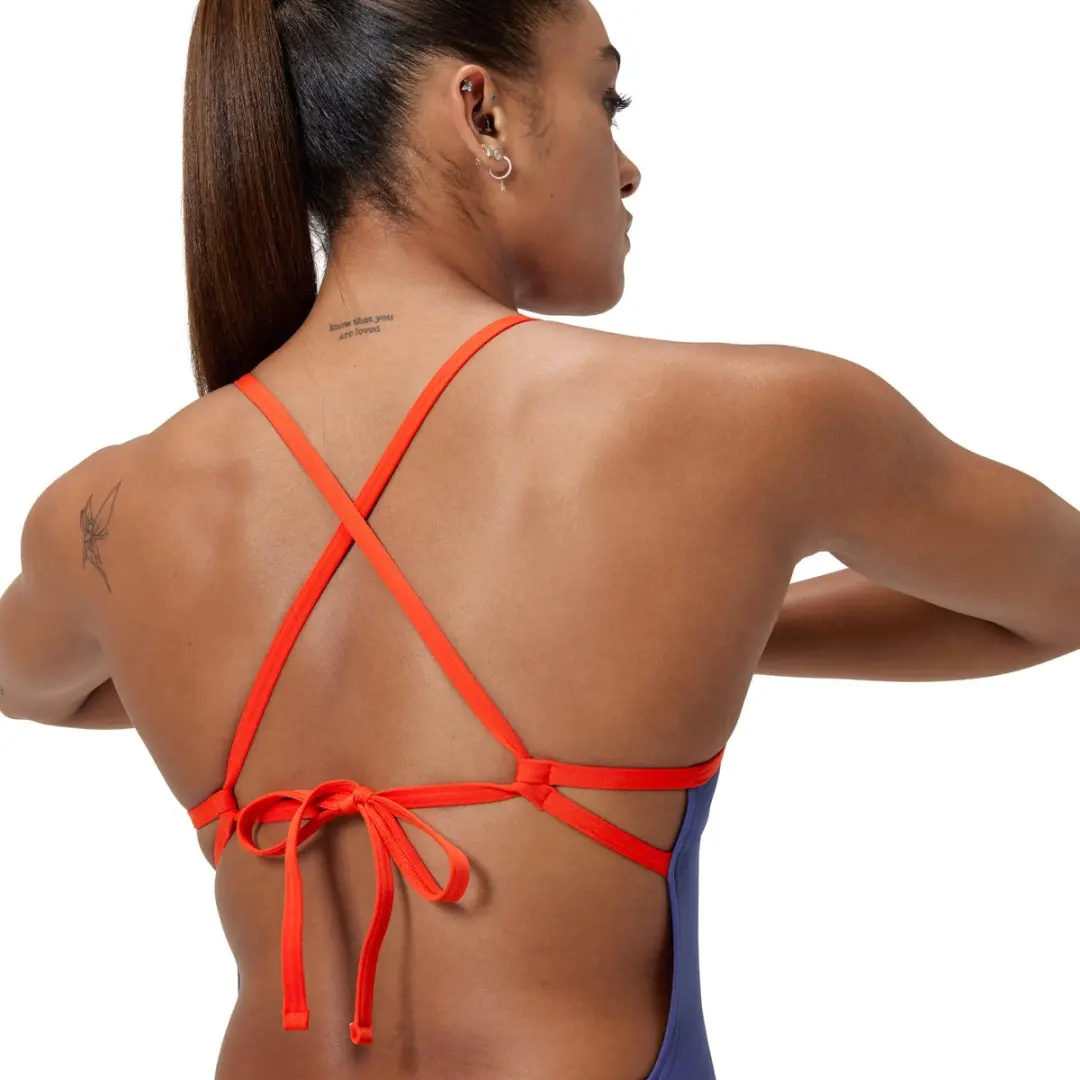 Speedo Badpak Solid Tie Back - 36 - Blauw