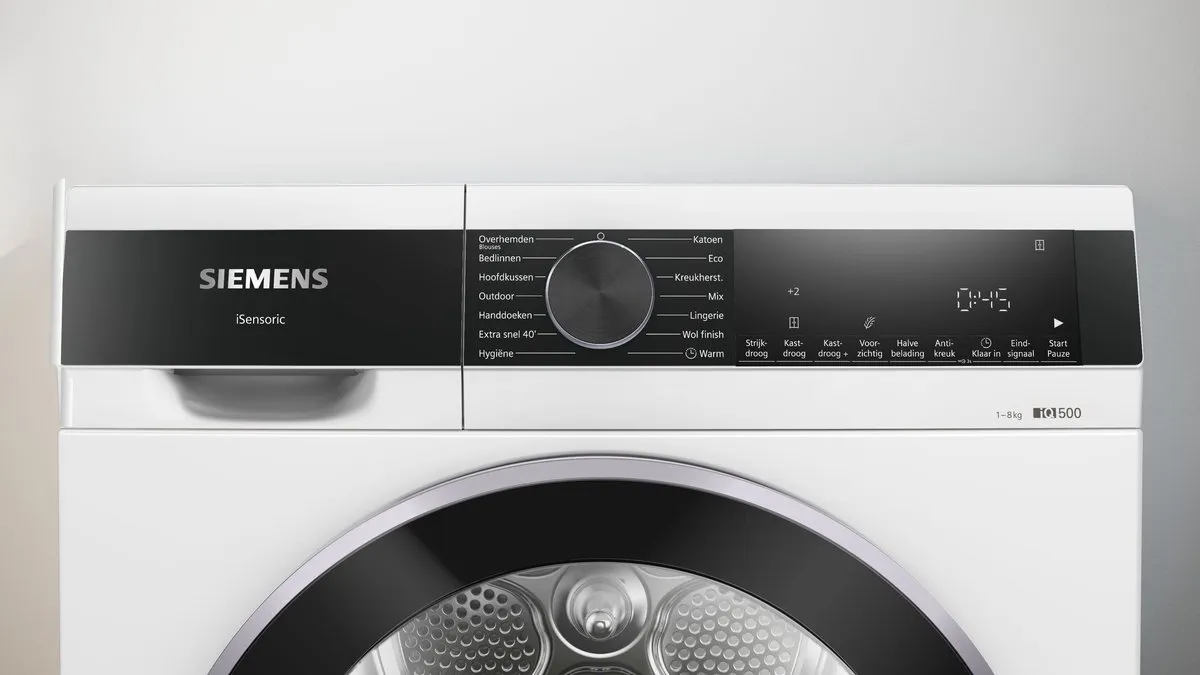 Siemens iQ500 WQ33G2DCNL Warmtepompdroger 8 kg - Wit