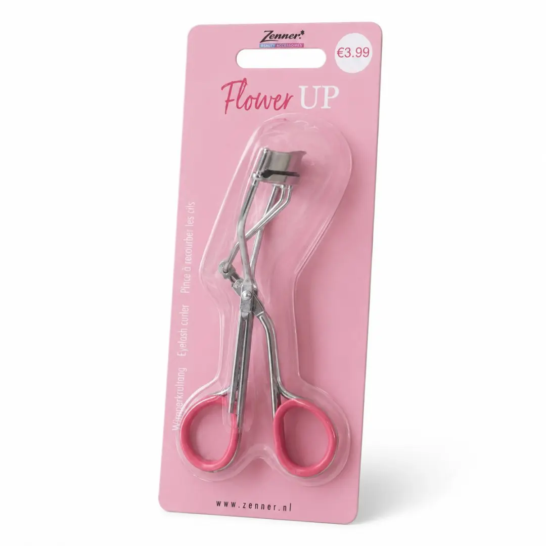 Zenner Flower Up Wimperkrultang - Zilver/Rozeroze