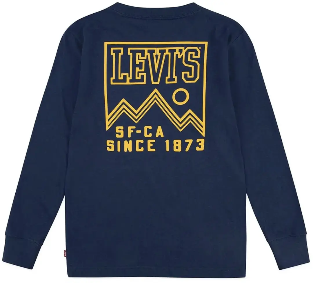 Levi's Kids High Peaks T-shirt Lange Mouwen - 24 Maanden - Dress Blues