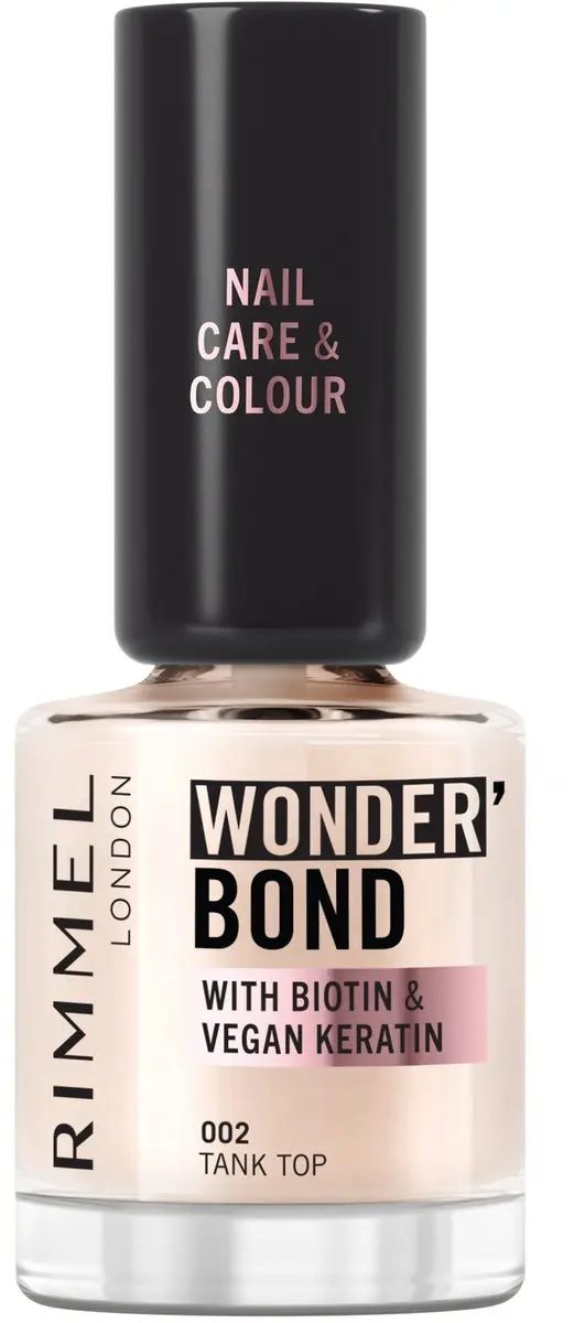 Rimmel London Wonder'bond Care+Color Nail Polish 002 - Nude - 12ml
