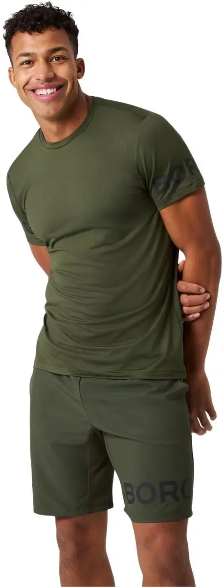 Björn Borg Heren Sportshirt Korte Mouw - Wit - Maat M - afbeelding 6 van 6